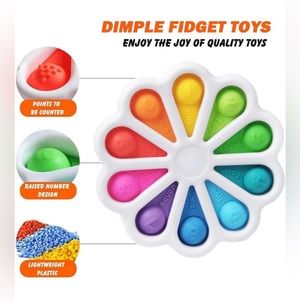 Dimple Digits Fidget Toy Flower Dimples Fidget Popper Toy **NWT**